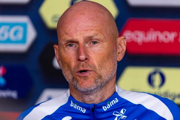 A national football team Oslo 20240602 National team manager Stale Solbakken during the press conference for the mens national teams training at Ullevaal Stadium on Sunday ahead of the private international matches against Kosovo and Denmark Photo Frederik Ringnes NTB Oslo Norway EDITORIAL USE ONLY RESTRICTED USE FOR BETTING COMPANIES  Copyright: xFrederikxRingnesx xNTBx