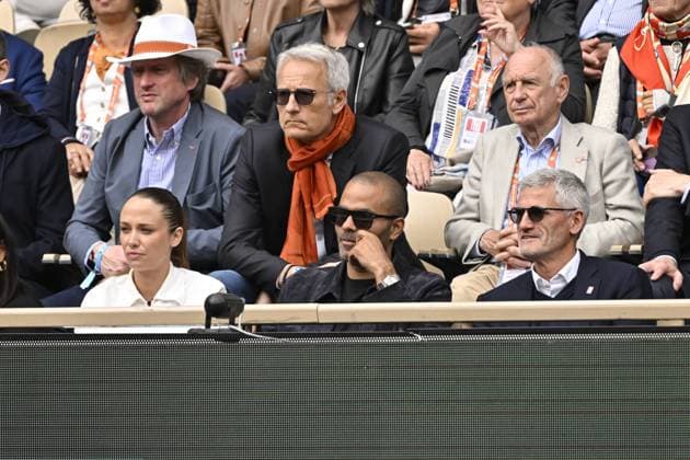 Tennis : Roland Garros 2024 - France - Tony Parker dans la tribune presidentielle de la FFT Tennis : Roland Garros 2024 - France - 02 06 2024 ChrysleneCaillaud Panoramic 