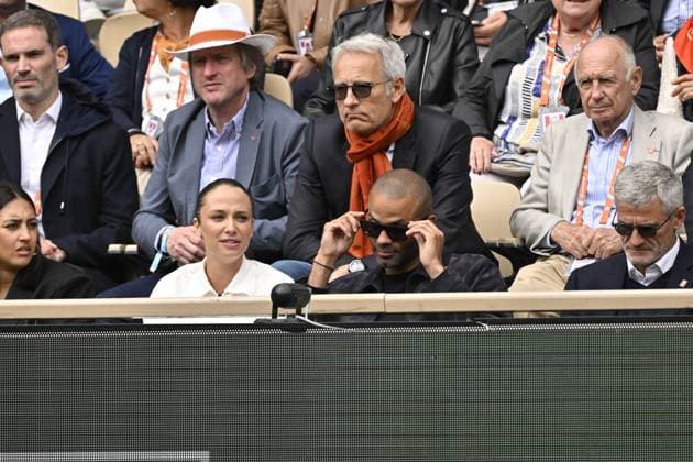 Tennis : Roland Garros 2024 - France - Tony Parker dans la tribune presidentielle de la FFT Tennis : Roland Garros 2024 - France - 02 06 2024 ChrysleneCaillaud Panoramic 