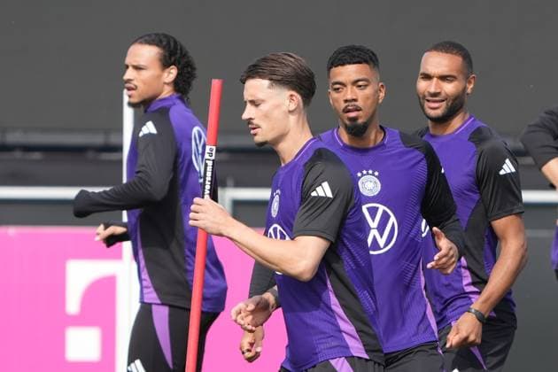 Leroy Sane Germany Germany , Jonathan Tah Germany Germany , Benjamin Henrichs Germany Germany , Robin Koch Germany Germany , Herzo Base 02 06 2024 Training Germany, Home Ground World of Adidas, Herzogenaurach