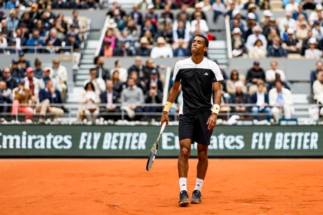 TENNIS - French Open 2024 PARIS,FRANCE,02.JUN.24 - TENNIS - ATP, Tennis Herren World Tour, French Open, Roland Garros, Grand Slam. Image shows Felix Auger-Aliassime (CAN).  GEPAxpictures xPatrickxSteiner