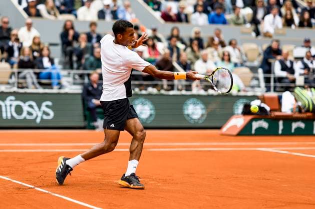 TENNIS - French Open 2024 PARIS,FRANCE,02.JUN.24 - TENNIS - ATP, Tennis Herren World Tour, French Open, Roland Garros, Grand Slam. Image shows Felix Auger-Aliassime (CAN).  GEPAxpictures xPatrickxSteiner