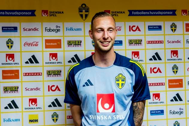 240602 Gustaf Nilsson of Sweden after a training session on June 2, 2024 in Malmö Photo Christian Örnberg BILDBYRAN COP 166 CO0420 fotboll football soccer fotball landskamp träning practice training sverige sweden sverige a bbeng  Copyright: CHRISTIANxÖRNBERG BB240602CO034