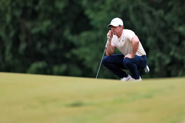RBC Canadian Open Rory McIlroy of Northern Ireland lines up his putt on the 1st green to the tee during the final round of the RBC Canadian Open at Hamilton Golf & Country Club in Ancaster, Ontario, Canada, on Sunday, June 2, 2024. Ancaster Ontario United States  Copyright: xAmyxLemusx originalFilename:lemus-rbccanad240602_npPV4.jpg
