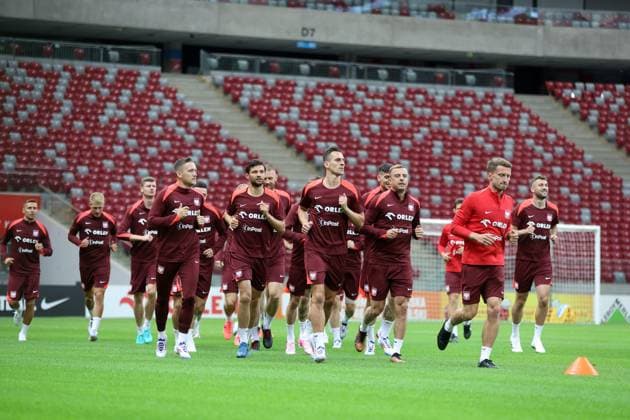 WARSZAWA 02.06.2024 TRENIG REPREZENTACJI POLSKI--- POLISH FOOTBALL national team, Nationalteam TRAINING SESSION IN WARSAW PILKARZE POLSKI PIOTR ZIELINSKI BARTOSZ BERESZYNSKI ARKADIUSZ MILIK KAMIL GROSICKI MATEUSZ OSZUST FOT. PIOTR KUCZA FOTOPYK NEWSPIX.PL --- Newspix.pl  240602PYK1007
