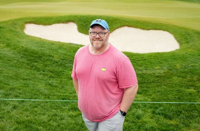 June 2, 2024, Hamilton, On, CANADA: Paul Emerson, 50, carried the bag for Canada s CT Pan for 2 holes after his original caddy, Mike Fluff Cowan, was injured in a slip and fall. Emerson, posing for a portrait, was later replaced by a caddy provided by the PGA, Golf Herren as Pan competed in the final round of the Canadian Open in Hamilton, Ont., Sunday, June 2, 2024. Canada News - June 2, 2024  - ZUMAc35_ 20240602_zaf_c35_002 Copyright: xNathanxDenettex