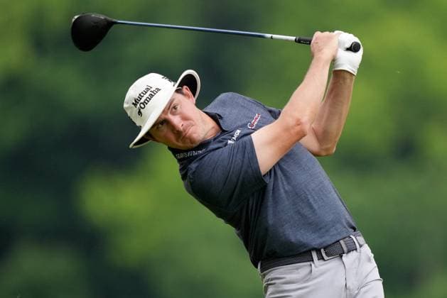 June 2, 2024, Hamilton, On, CANADA: Joel Dahmen, of Clarkston, WA, tees off on the fourth hole during the final round of the Canadian Open in Hamilton, Ont., Sunday, June 2, 2024. Canada News - June 2, 2024  - ZUMAc35_ 20240602_zaf_c35_021 Copyright: xNathanxDenettex