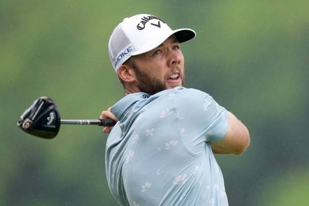 June 2, 2024, Hamilton, On, CANADA: Sam Burns, of Shreveport, LA, watches his tee off on the fourth hole during the final round of the Canadian Open in Hamilton, Ont., Sunday, June 2, 2024. Canada News - June 2, 2024  - ZUMAc35_ 20240602_zaf_c35_024 Copyright: xNathanxDenettex