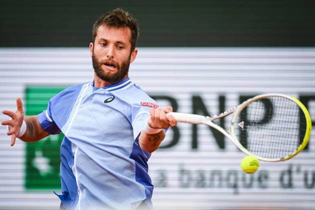 June 2, 2024, Paris, France, France: Corentin MOUTET of France during the eight day of Roland-Garros 2024, French Open 2024, Grand Slam tennis tournament at the Roland-Garros Stadium on June 02, 2024 in Paris, France. Paris France - ZUMAm308 20240602_zsp_m308_011 Copyright: xMatthieuxMirvillex