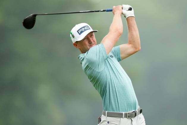 June 2, 2024, Hamilton, On, CANADA: Mackenzie Hughes, of Dundas, Ont., tees off on the fourth hole during the final round of the Canadian Open in Hamilton, Ont., Sunday, June 2, 2024. Canada News - June 2, 2024  - ZUMAc35_ 20240602_zaf_c35_032 Copyright: xNathanxDenettex