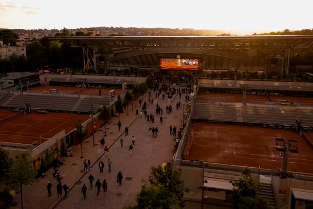 TENNIS - French Open 2024 PARIS,FRANCE,02.JUN.24 - TENNIS - ATP, Tennis Herren World Tour, French Open, Roland Garros, Grand Slam. Image shows an overview of the Stade Roland Garros.  GEPAxpictures xPatrickxSteiner
