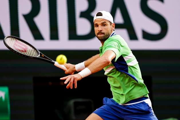 TENNIS - French Open 2024 PARIS,FRANCE,02.JUN.24 - TENNIS - ATP, Tennis Herren World Tour, French Open, Roland Garros, Grand Slam. Image shows Grigor Dimitrov (BUL).  GEPAxpictures xPatrickxSteiner