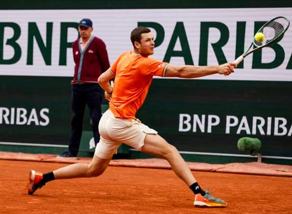 TENNIS - French Open 2024 PARIS,FRANCE,02.JUN.24 - TENNIS - ATP, Tennis Herren World Tour, French Open, Roland Garros, Grand Slam. Image shows Hubert Hurkacz (POL).  GEPAxpictures xPatrickxSteiner