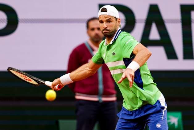 TENNIS - French Open 2024 PARIS,FRANCE,02.JUN.24 - TENNIS - ATP, Tennis Herren World Tour, French Open, Roland Garros, Grand Slam. Image shows Grigor Dimitrov (BUL).  GEPAxpictures xPatrickxSteiner