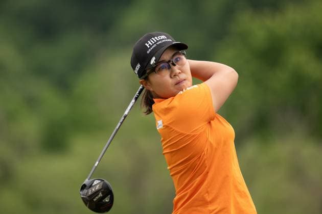 June 2, 2024, Lancaster, Pennsylvania, USA: NASA HATAOKA, of Japan, hits off the second tee during the third round of the U.S. Women s Open golf tournament at Lancaster Country Club. Lancaster USA - ZUMA 20240602_mda_m267_279 Copyright: xDavidxMusex