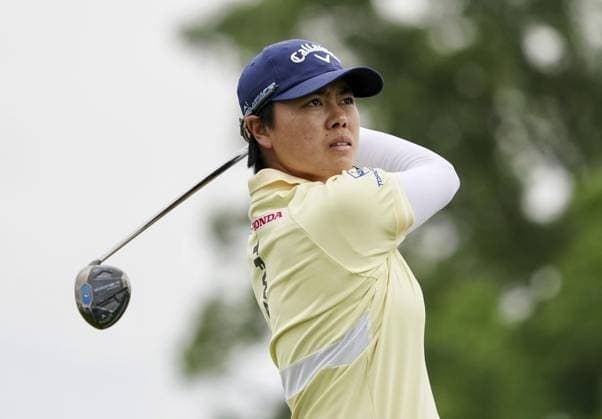 Golf: U.S. Women s Open Yuka Saso of Japan hits off the 15th tee during the final round of the U.S. Women s Open golf tournament at Lancaster Country Club in Lancaster, Pennsylvania, on June 2, 2024.  A14AA0002952174P