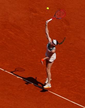 Elena Rybakina in fourth round action French Open Tennis, Day 9, Tennis, Roland Garros, Paris, France - 03 June 2024  Copyright: xJavierxGarcia Shutterstockx 14519129t
