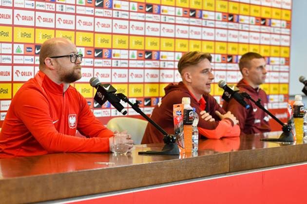 2024.06.03 Warszawa pilka nozna reprezentacja Polski Konferencja reprezentacji Polski N z Emil Kopanski rzecznik reprezentacji Polski Michal Skoras Jakub Piotrowski Foto Pawel Bejnarowicz PressFocus 2024.06.03 Warszawa Football - Polish national team, Nationalteam Konferencja reprezentacji Polski Emil Kopanski rzecznik reprezentacji Polski Michal Skoras Jakub Piotrowski Credit: Pawel Bejnarowicz PressFocus NEWSPIX.PL --- Newspix.pl  20240603PB2020