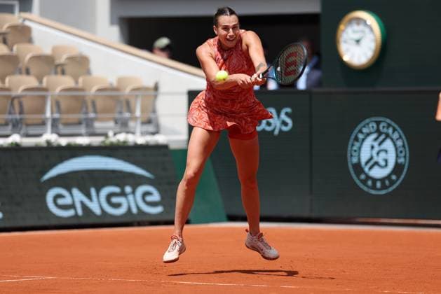 ROLAND GARROS 2024 Thierry Larret Maxppp. Tennis. Roland Garros 2024. Internationaux de France de tennis. Stade Roland Garros, Paris (75). Le 2 juin 2024. Court Philippe Chatrier : Emma NAVARRO (USA vs Aryna SABALENKA (RUS) PARIS (75) STADE ROLAND GARROS PARIS ILE DE FRANCE FRANCE  Copyright: xThierryxLarret MAXPPPxThierryxLarretx TL_20240603_0144 0492810564st