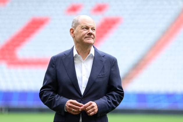 Visit by the Federal Chancellor on 03 06 2024 at the Munich Football Arena in Munich Olaf Scholz Federal Chancellor xMSx
