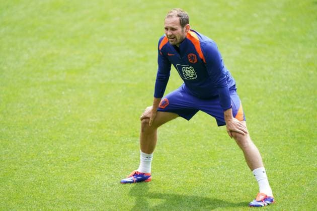 2024-06-03 Training Session Netherlands Men™s Football Team ZEIST, NETHERLANDS - JUNE 3: Daley Blind of Netherlands Men™s Football Team during a Training Session ahead of EURO 2024 at the KNVB Campus on June 3, 2024 in Zeist, Netherlands. (Photo by Andre Weening BSR Agency) Zeist Netherlands Content not available for redistribution in The Netherlands directly or indirectly through any third parties. Copyright: xBSRxAgencyx