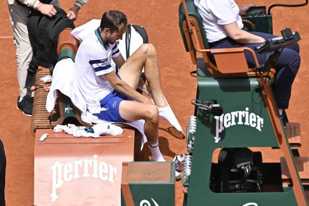 Tennis : Roland Garros 2024 - France - Daniil Medvedev - Russie Tennis : Roland Garros 2024 - France - 03 06 2024 ChrysleneCaillaud Panoramic 