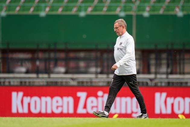 SOCCER - AUT vs SRB, test match VIENNA,AUSTRIA,03.JUN.24 - SOCCER - OEFB International Friendly, Länderspiel, Nationalmannschaft match, Austria vs Serbia, preview, training Team AUT. Image shows head coach Ralf Rangnick (AUT).  GEPAxpictures xJohannesxFriedl