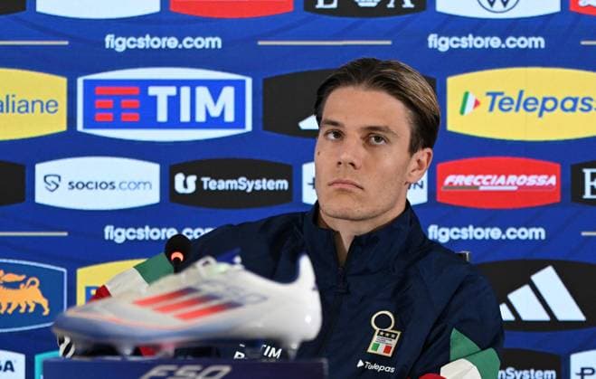 June 3, 2024, Firenze, ITALIA: Italy s Nicolo Fagioli attends a press conference, PK, Pressekonferenz on the eve of a friendly soccer match against Turkey, Florence, Italy, 03 June 2024..ANSA CLAUDIO GIOVANNINI Euro 2024: Fagioli rinato con la squalifica, sorpresa l azzurro  - ZUMAa110 20240603_zaf_a110_003 Copyright: xClaudioxGiovanninix