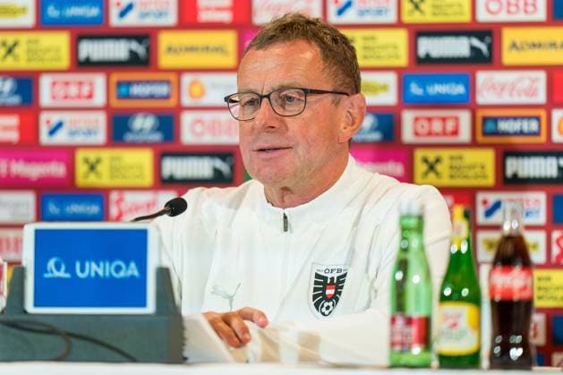 SOCCER - AUT vs SRB, test match VIENNA,AUSTRIA,03.JUN.24 - SOCCER - OEFB International Friendly, Länderspiel, Nationalmannschaft match, Austria vs Serbia, preview, press conference, PK, Pressekonferenz Team AUT. Image shows head coach Ralf Rangnick (AUT). GEPAxpictures xJohannesxFriedl