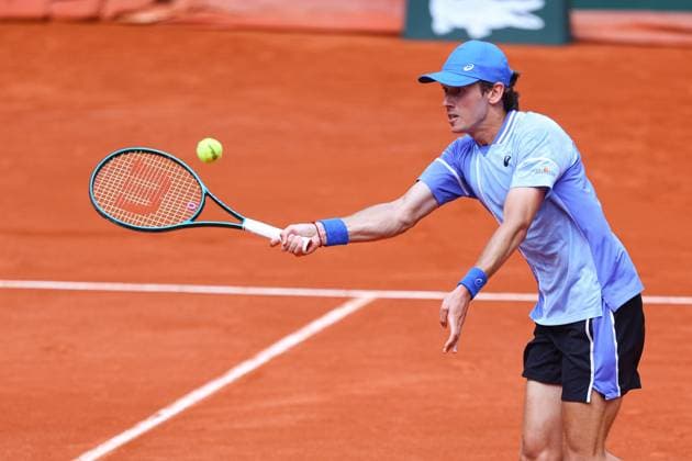 2024.06.03 Paryz Tenis French Open Roland Garros 2024 Alex De Minaur - Daniil Medvedev N Z Alex De Minaur Foto Pawel Andrachiewicz PressFocus 2024.06.03 Paris Tennis French Open Roland Garros 2024 Alex De Minaur - Daniil Medvedev Alex De Minaur Photo Pawel Andrachiewicz PressFocus NEWSPIX.PL --- Newspix.pl POLAND OUT!  20240603_PF_PA128