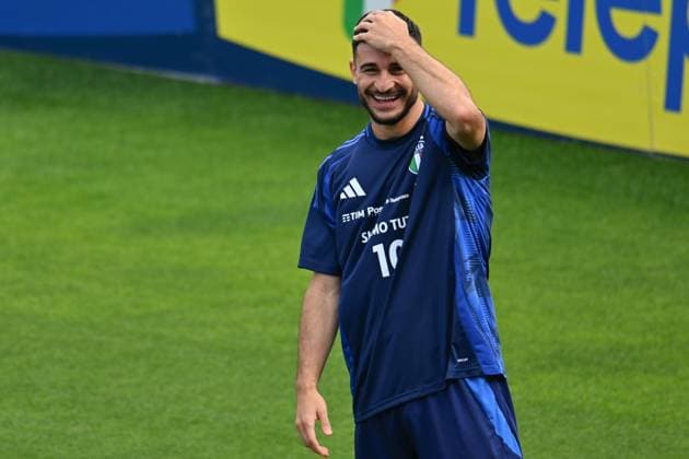 Italian player Riccardo Orsolini during Italy training session, UEFA European Football Championship in Florence, Italy, June 03 2024  Copyright: xLisaxGuglielmi IPAxSportx xipa-ax xx IPA_46789407 IPA_Agency_IPA46789407
