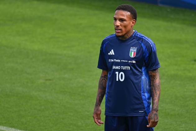 Italian player Michael Folorunsho during Italy training session, UEFA European Football Championship in Florence, Italy, June 03 2024  Copyright: xLisaxGuglielmi IPAxSportx xipa-ax xx IPA_46789414 IPA_Agency_IPA46789414