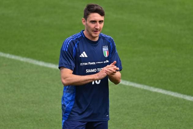 Italian player Andrea Cambiaso during Italy training session, UEFA European Football Championship in Florence, Italy, June 03 2024  Copyright: xLisaxGuglielmi IPAxSportx xipa-ax xx IPA_46789600 IPA_Agency_IPA46789600