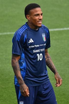 Italian player Michael Folorunsho during Italy training session, UEFA European Football Championship in Florence, Italy, June 03 2024  Copyright: xLisaxGuglielmi IPAxSportx xipa-ax xx IPA_46789607 IPA_Agency_IPA46789607