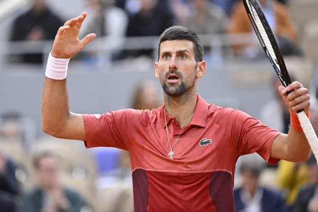 Tennis : Roland Garros 2024 - France - Novak Djokovic - Serbie Tennis : Roland Garros 2024 - France - 03 06 2024 ChrysleneCaillaud Panoramic 