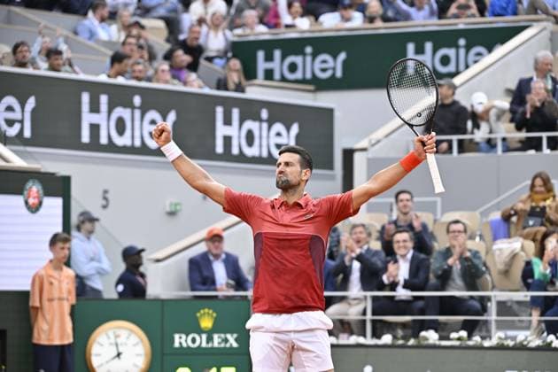 Tennis : Roland Garros 2024 - France - Novak Djokovic - Serbie Tennis : Roland Garros 2024 - France - 03 06 2024 ChrysleneCaillaud Panoramic 
