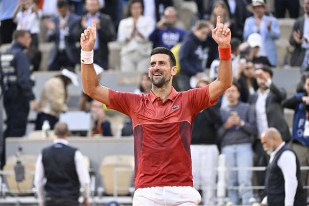 Tennis : Roland Garros 2024 - France - Novak Djokovic - Serbie Tennis : Roland Garros 2024 - France - 03 06 2024 ChrysleneCaillaud Panoramic 