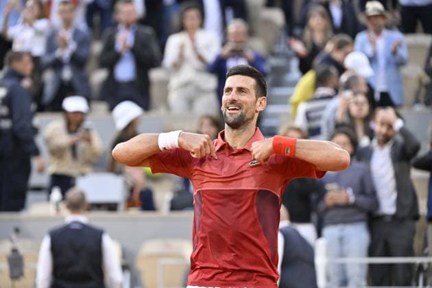 Tennis : Roland Garros 2024 - France - Novak Djokovic - Serbie Tennis : Roland Garros 2024 - France - 03 06 2024 ChrysleneCaillaud Panoramic 