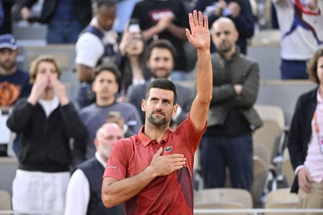 Tennis : Roland Garros 2024 - France - Novak Djokovic - Serbie Tennis : Roland Garros 2024 - France - 03 06 2024 ChrysleneCaillaud Panoramic 