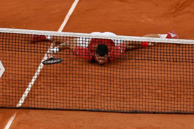 June 3, 2024, Paris, Paris, France: June 3, 2024, Paris, Paris, France:Novak Djokovic(SRB) in action during the tennis Grand Slam of Roland Garros 2024, day 9, match Novak Djokovic (SRB) and Francisco Serundolo (ARG)at Roland Garros Stadium - on jjune 3 2024.Paris - France Paris France - ZUMAb253 20240603_zsp_b253_193 Copyright: xLoicxBaratouxx