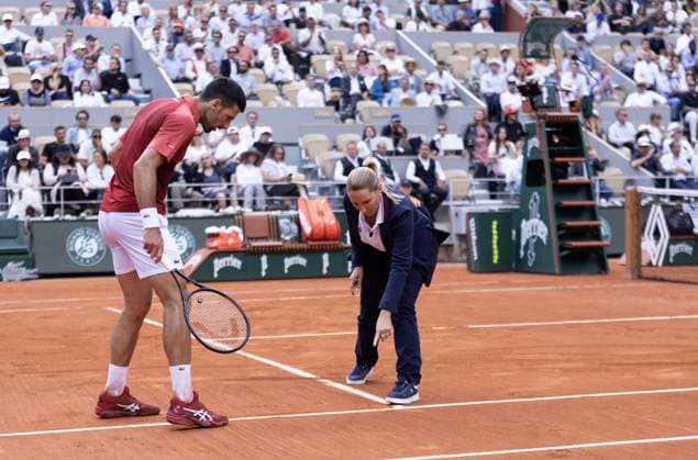 Novak Djokovic of Serbia in action French Open Tennis, Day 9, Tennis, Roland Garros, Paris, France - 03 June 2024  Copyright: xEllaxLing Shutterstockx 14519130ba