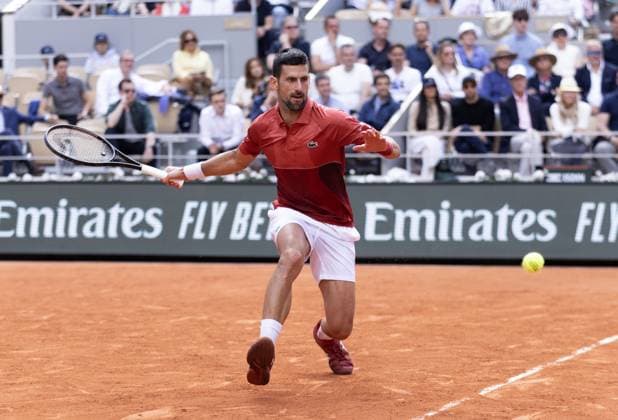 Novak Djokovic of Serbia in action French Open Tennis, Day 9, Tennis, Roland Garros, Paris, France - 03 June 2024  Copyright: xEllaxLing Shutterstockx 14519130aq