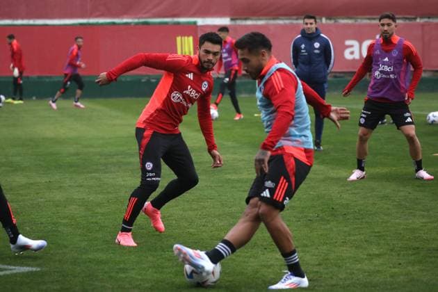 Football, Copa America, Chile national team training