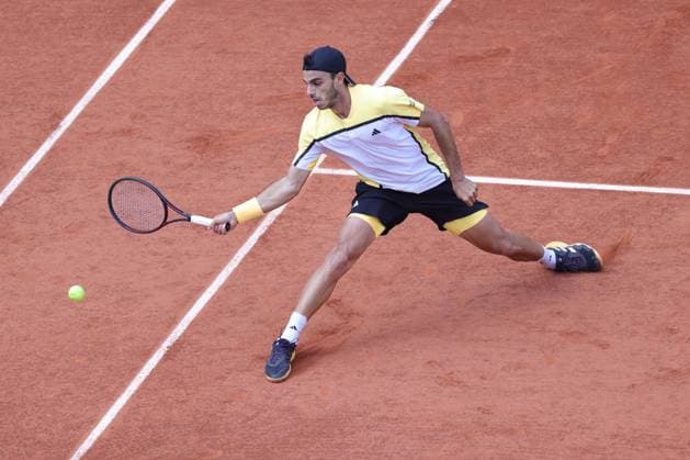 Francisco Cerundolo, ARG, during fourth round of 2024 French Open at Roland Garros, Paris, 03 06 2024