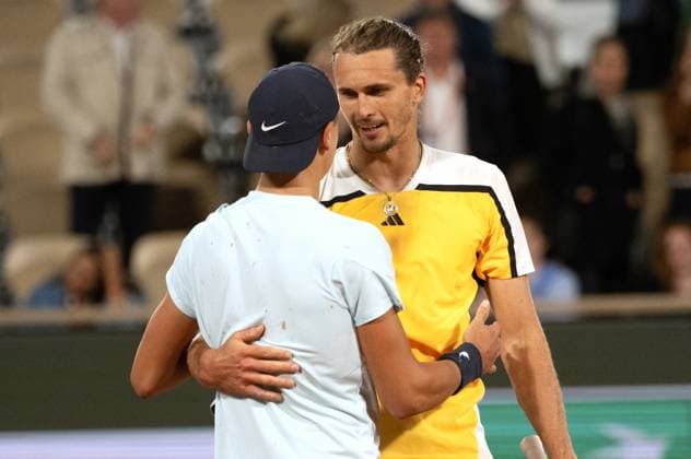 2024 Roland Garros Alexander Zverev GER vs Holger Rune DEN
