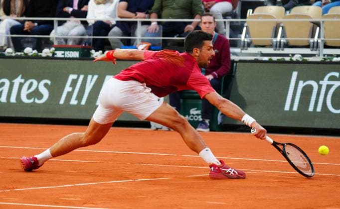 Novak Djokovic in fourth round action French Open Tennis, Day 9, Tennis, Roland Garros, Paris, France - 03 June 2024  Copyright: xJavierxGarcia Shutterstockx 14519129ga