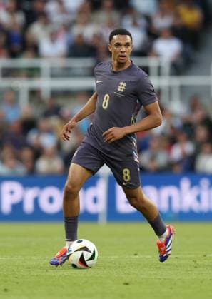 Newcastle Upon Tyne, England, 3rd June 2024. Trent Alexander-Arnold of England during the International Friendly, Länderspiel, Nationalmannschaft match between England and Bosnia-Herzegovina at St. James Park, Newcastle Upon Tyne. Picture credit should read: Nigel Roddis Sportimage EDITORIAL USE ONLY. No use with unauthorised audio, video, data, fixture lists, club league logos or live services. Online in-match use limited to 120 images, no video emulation. No use in betting, games or single club league player publications. SPI-3178-0085