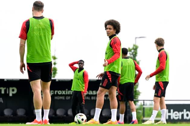 Media Activities of the Belgian National Football team - 20240604 TUBIZE, BELGIUM - JUNE 04 : Witsel Axel midfielder of Belgium pictured during a training session prior to the UEFA EURO, EM, Europameisterschaft,Fussball 2024 European Football Championship at the Belgian National Football center on June 04, 2024 in Tubize, Belgium, 04 06 2024 Tubize Belgium  Copyright: xPeterxDexVoechtx