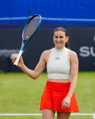 Great Britain s Katy Dunne celebrates match point Lexus Surbiton Trophy, Day 2, Tennis, Surbiton Racket & Fitness Club, London, UK - 04 June 2024  Copyright: xDavexShopland Shutterstockx 14522071bw
