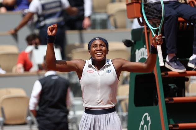 ROLAND GARROS PHOTOPQR LE PARISIEN Le Parisien Arnaud Journois ; PARIS ; 04 06 2024 ; TENNIS , ROLAND GARROS 2024 , SIMPLE DAMES , COURT PHILIPPE CHATRIER 04 06 2024 QUART DE FINALE ONS JABEUR vs COCO GAUFF PHOTO LE PARISIEN ARNAUD JOURNOIS June 4, 2024 Roland Garros french open PARIS France  Copyright: xPHOTOPQR LExPARISIEN MAXPPPxLexParisienx xArnaudxJournoisx 20240604LPA6837 20240604LPA6837